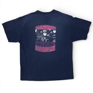 Vintage Nike Soccer Foosball Players Faded Dbl Sided Black T Shirt World Cup USA